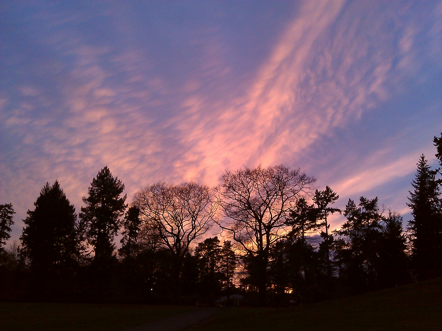 himmlischer Sonnenuntergang