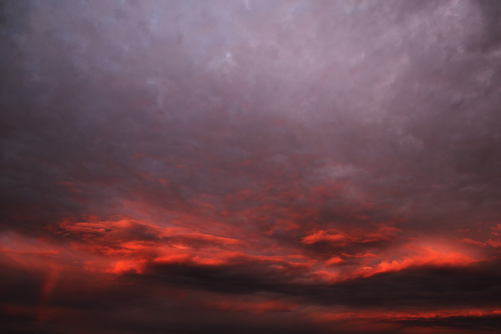 himmlisches Wolkenabend-Gemälde