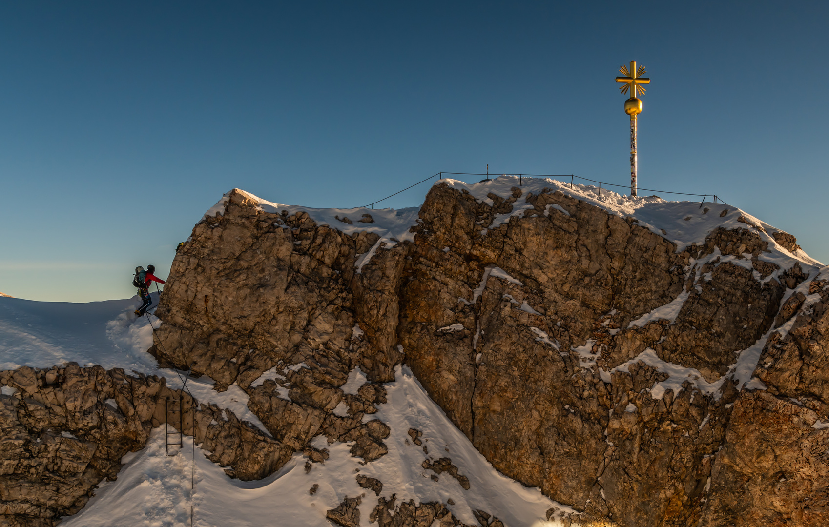 Hinauf zum Gipfel