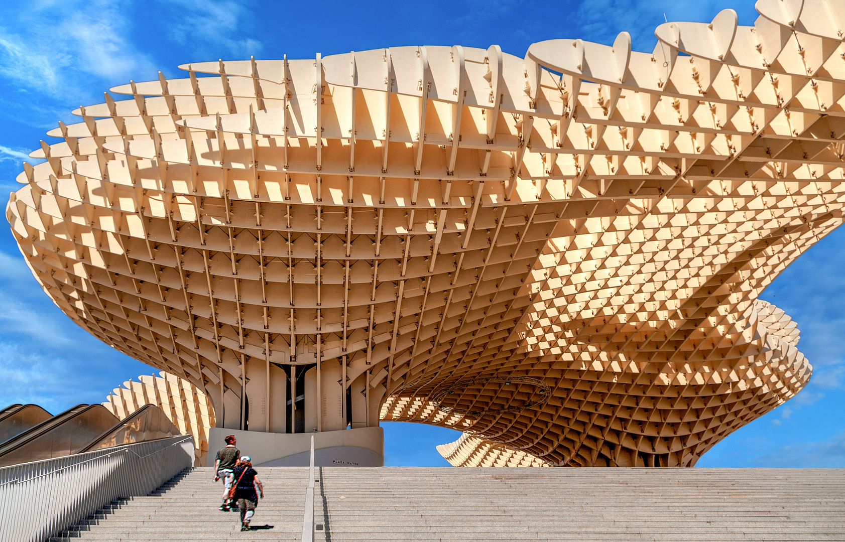 Hinauf zum Metropol Parasol