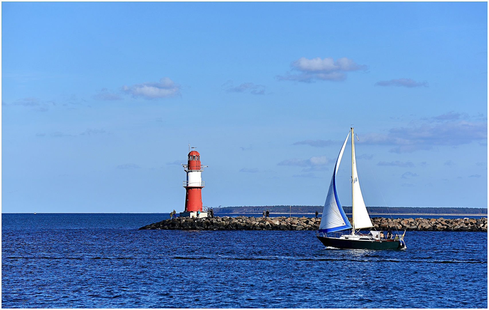 hinaus auf die Ostsee