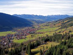 Hindelang von Oberjoch gesehen