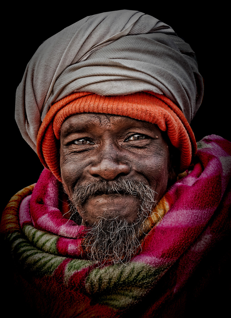 Hindu pilgrim in Haridwar