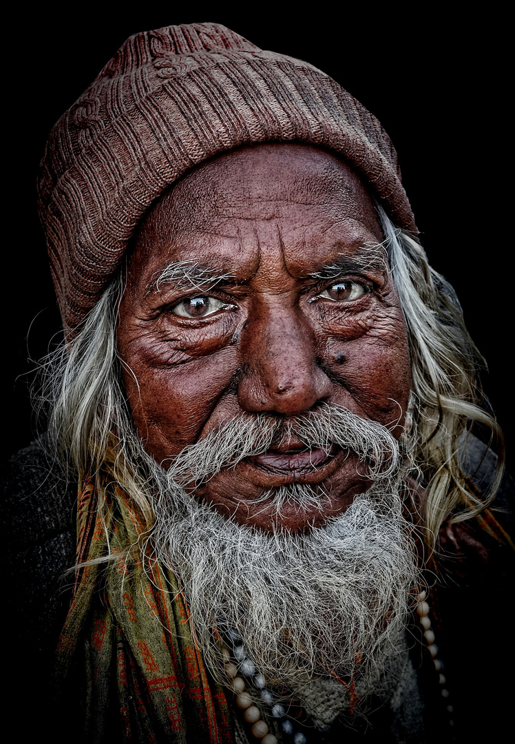 Hindu pilgrim in Rishikesh