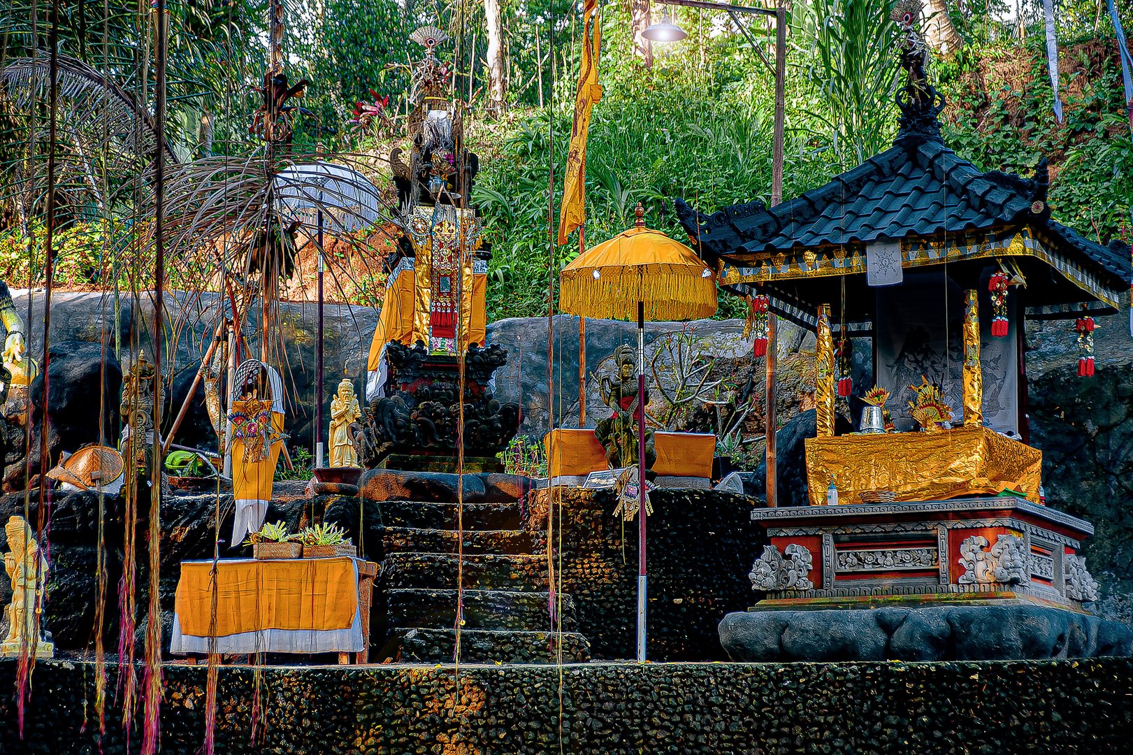 Hindu shrine in the jungle