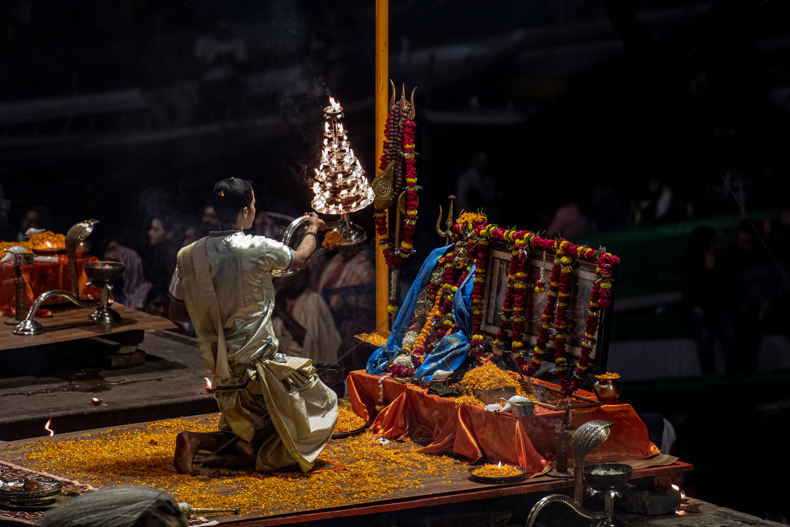 Hindu Zeremonie in Varanasi