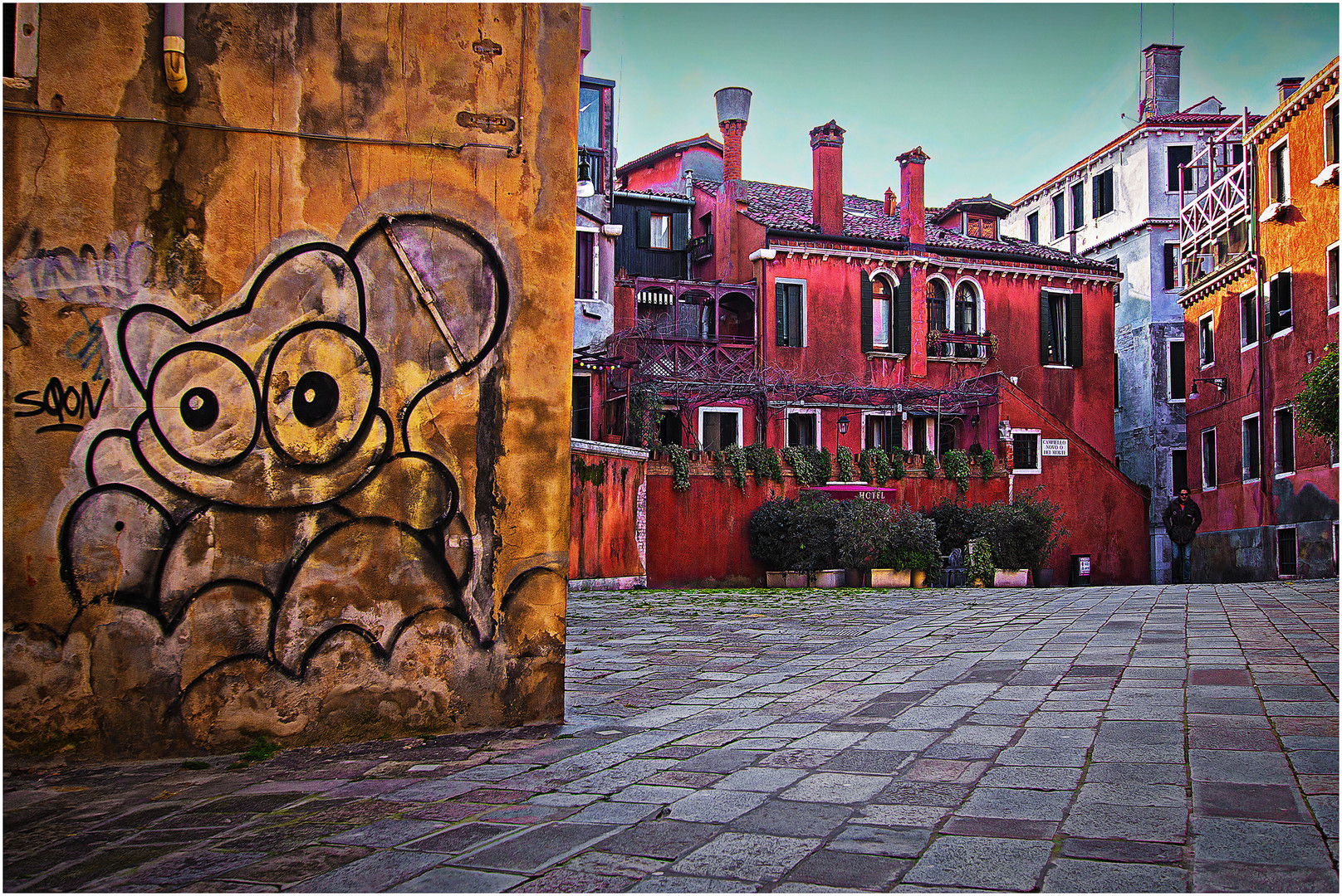 Hinten in Venedig