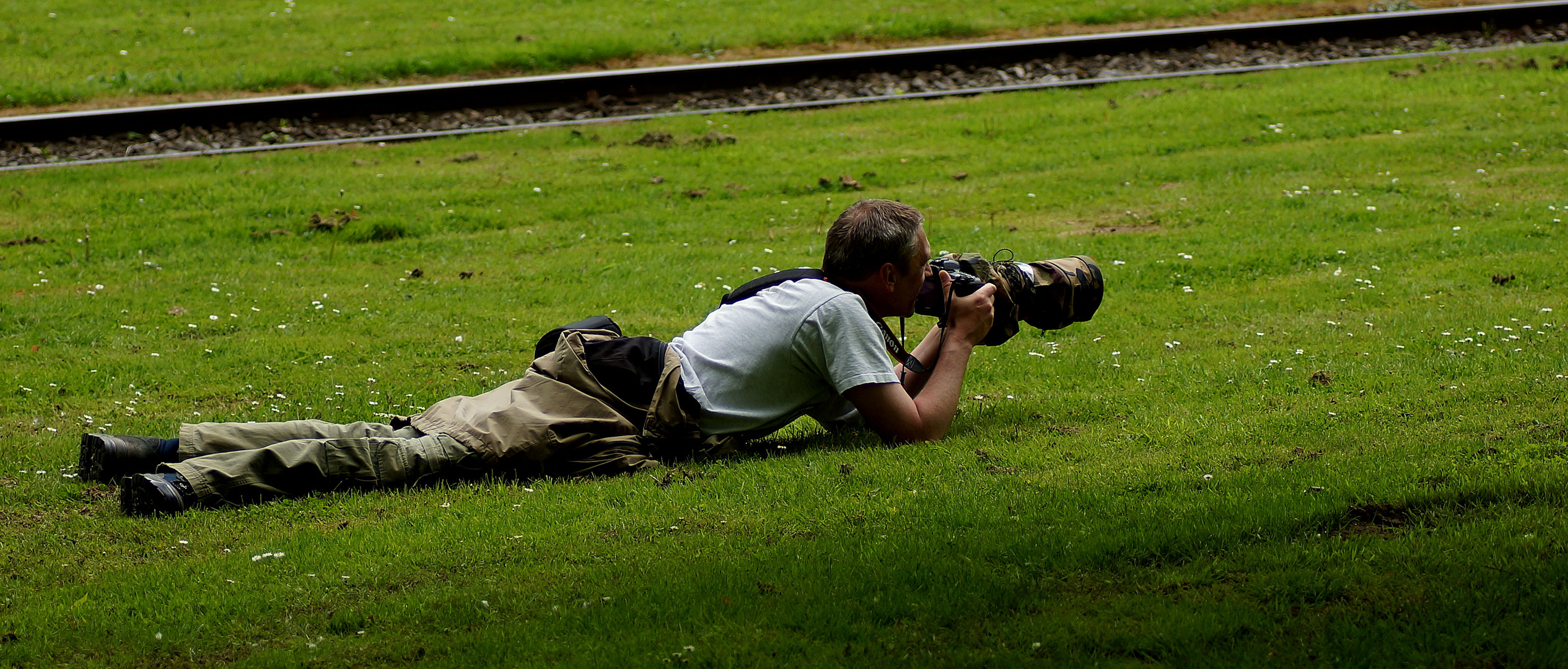 ...hinter dem Fotografen her