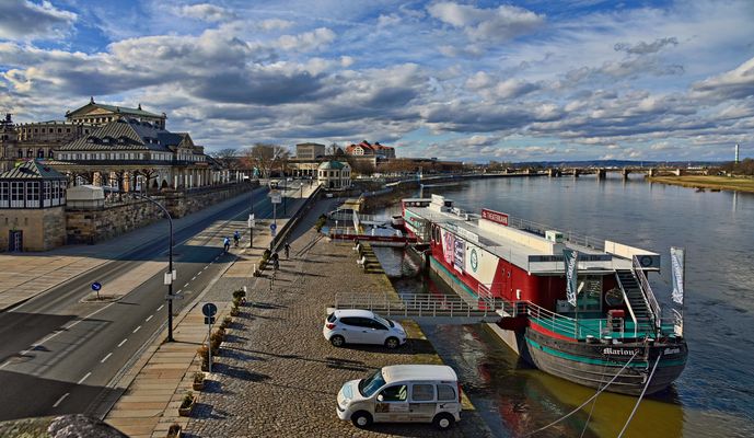 Hinter den Brühlsche Terrassen, Dresden