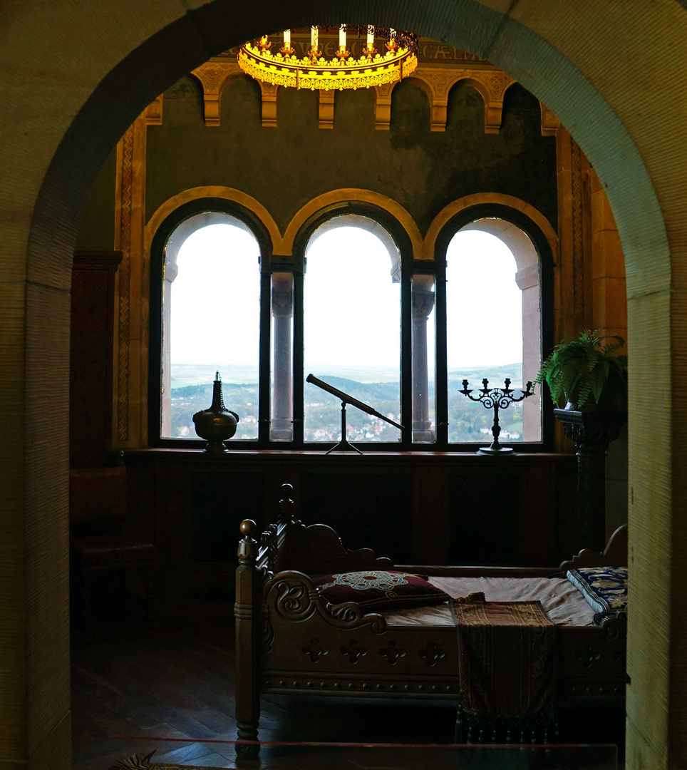 Hinter den Mauern der Wartburg.