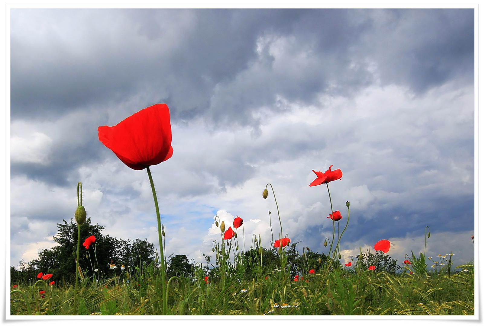 hinter den Wolken....