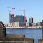 "Hinter der alten Mauer" Skyline Elbphilharmonie