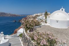 hinter der Kirche - Oia/Santorin