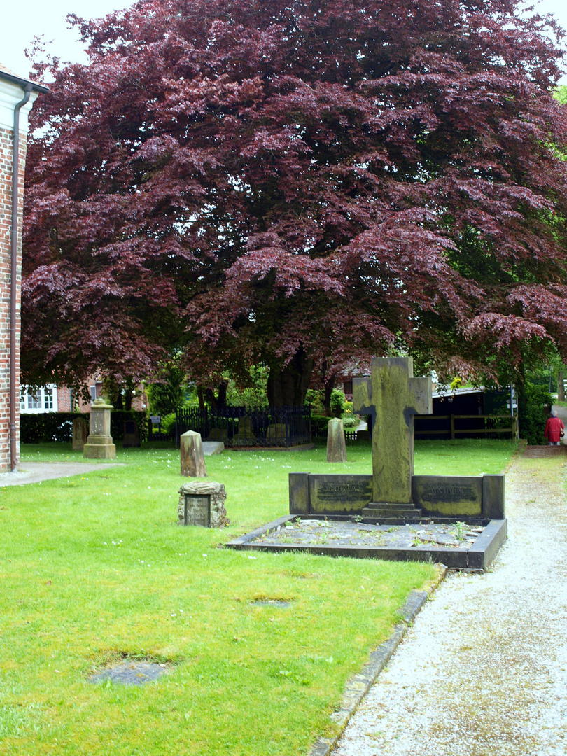 hinter der Kirche von Greetsiel