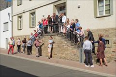 hinter der Kirche war es zu dunkel