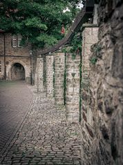 Hinter der Stadtkirche in Stadthagen