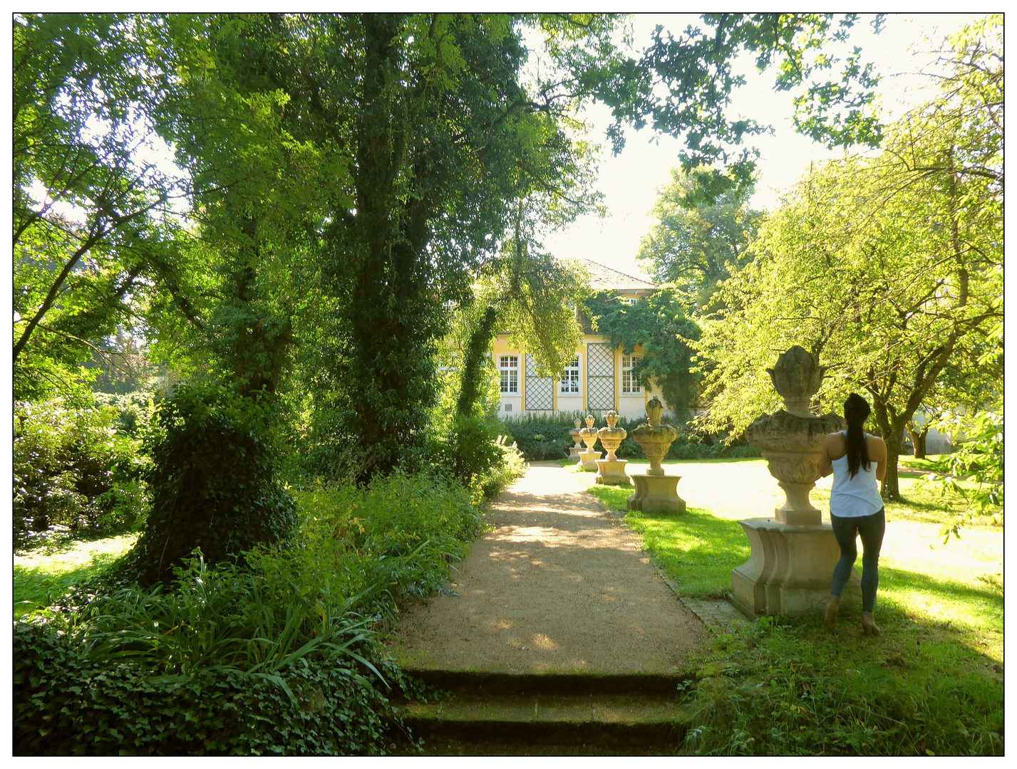 Hinteransicht Schloss Dennenlohe