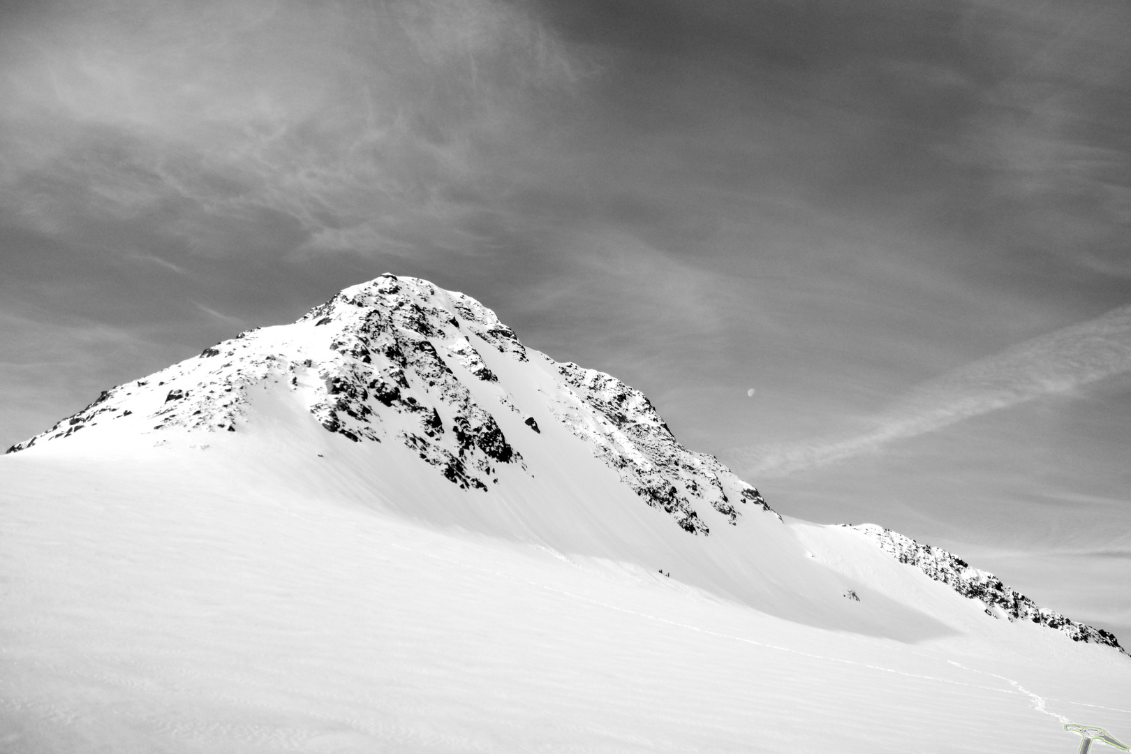 Hinterer Brochkogel (3628m) NW-Wand ...