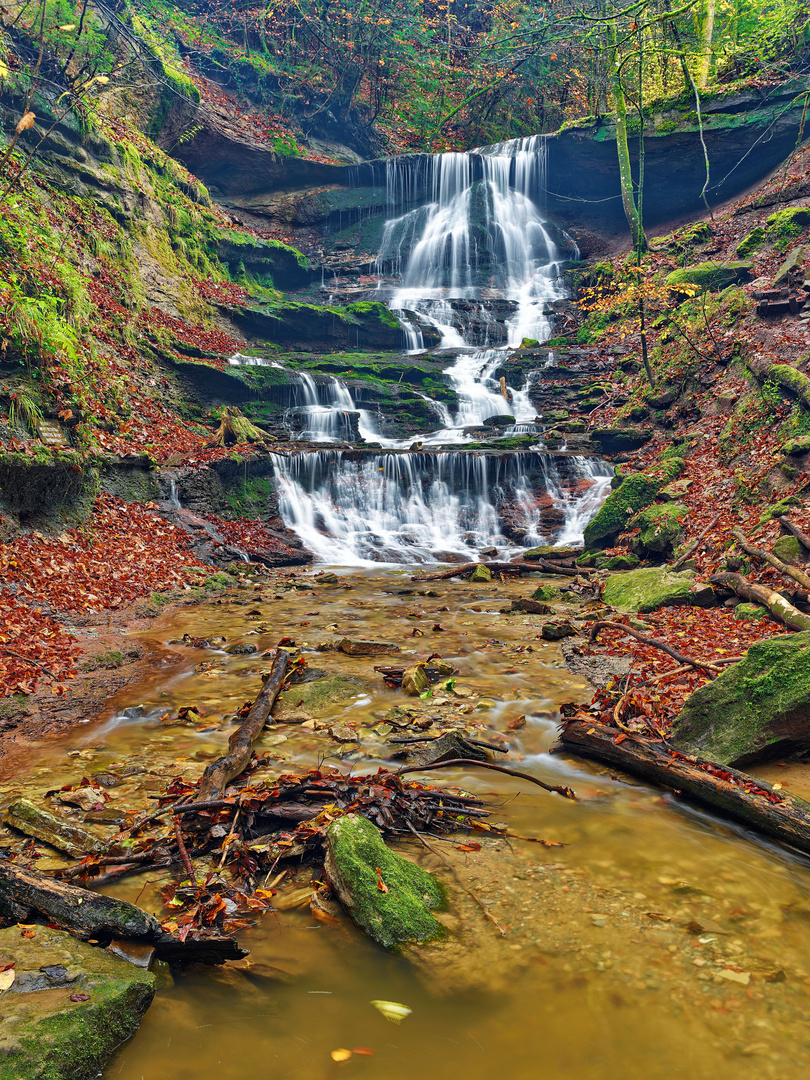 Hinterer Hörschbachwasserfall im November