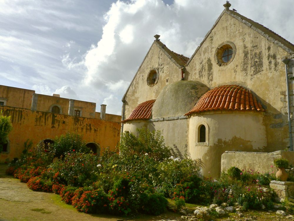 Hinterer Teil der Klosterkirche des Klosters Arkadi