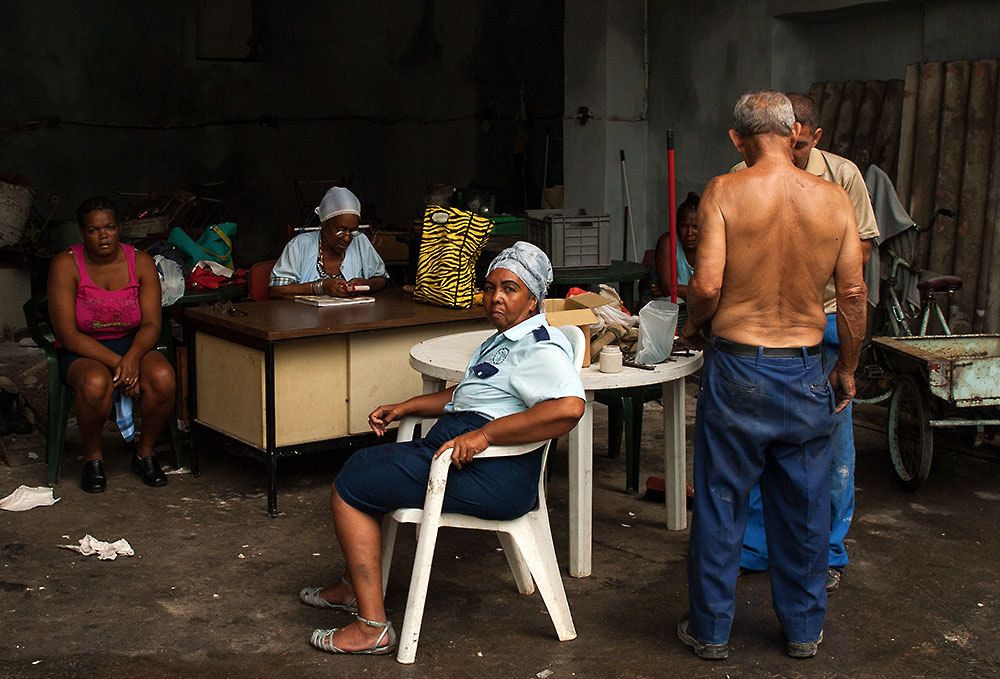 Hinterhof Büro in Habana de Cuba