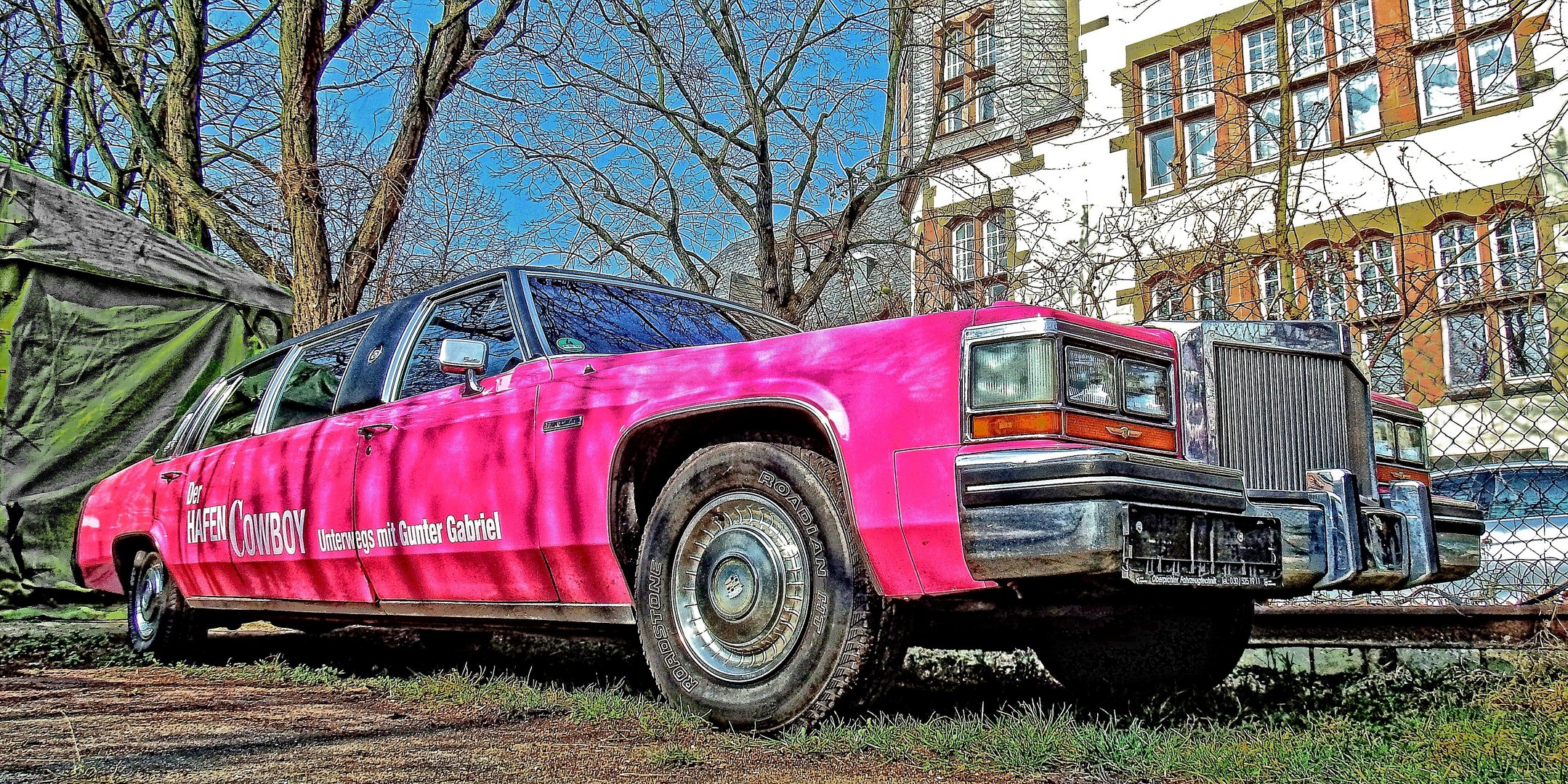 Hinterhof Cadillac von Gunter Gabriel DeVille Fleet­woo­d, Baujahr 1984