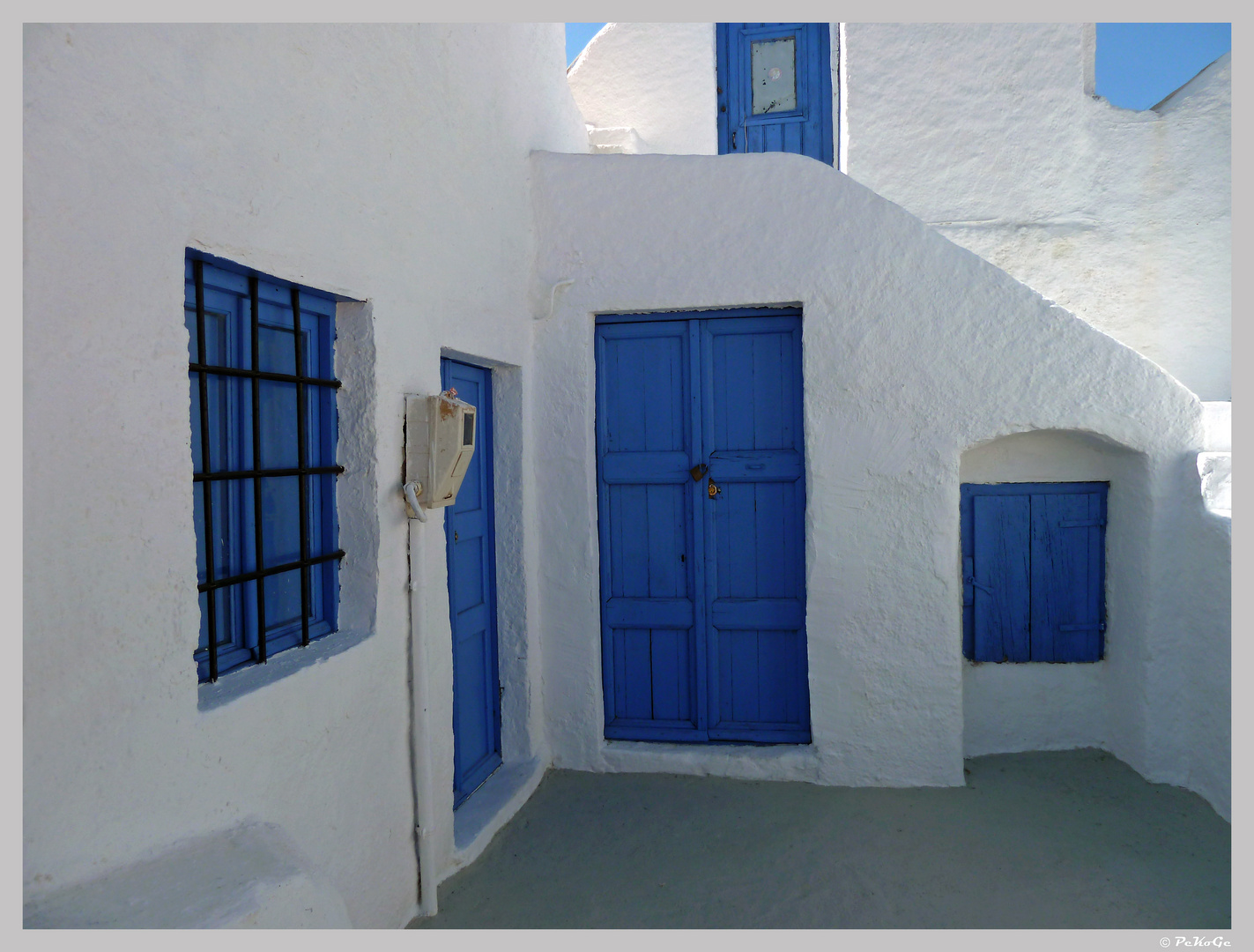 Hinterhof Santorini