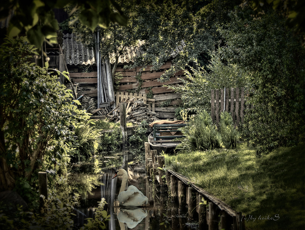 Hinterhof(bach ;) )-Idylle Spreewald