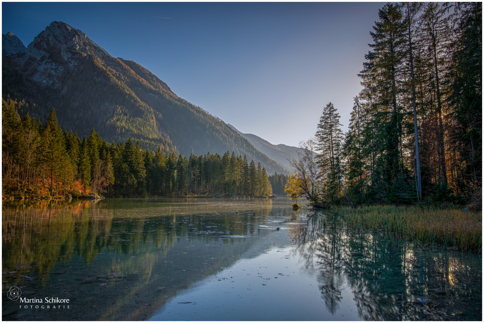 Hintersee an einem Herbstabend