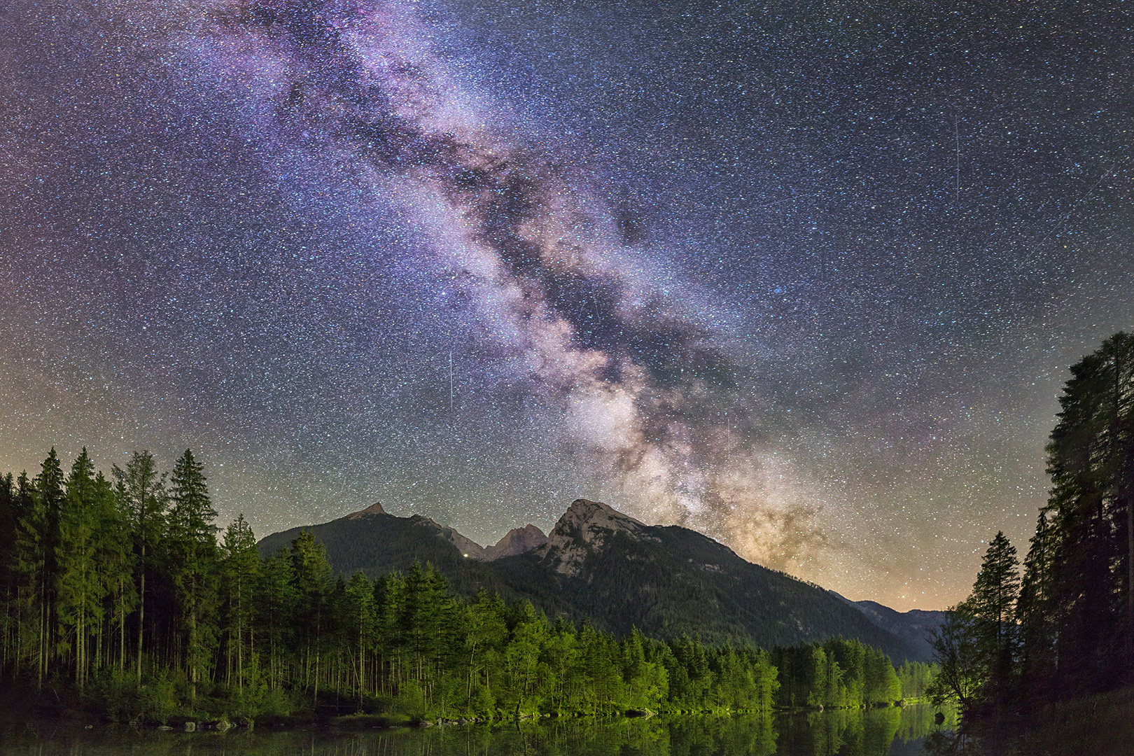 Hintersee bei Nacht