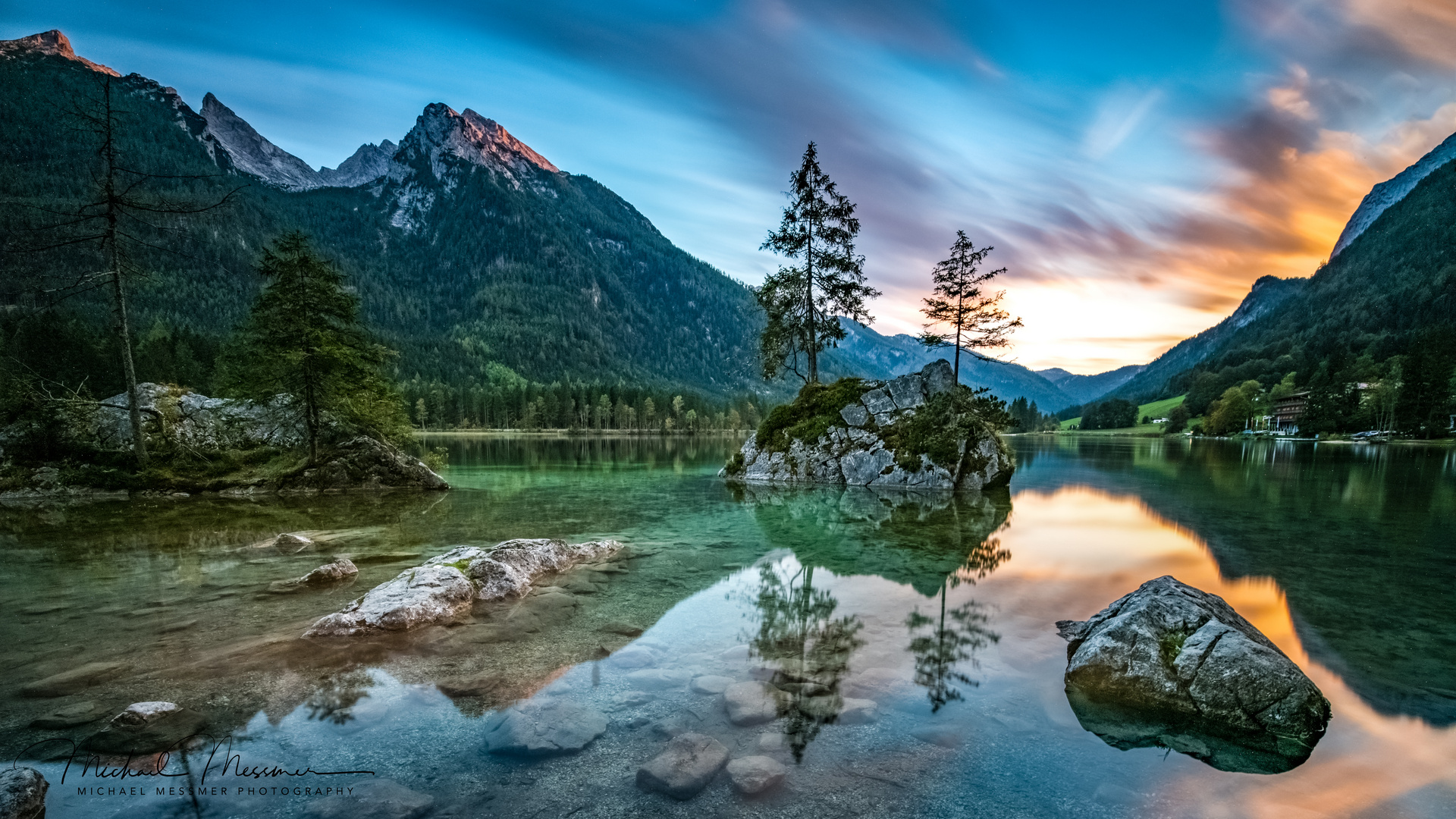 Hintersee im Abendlicht