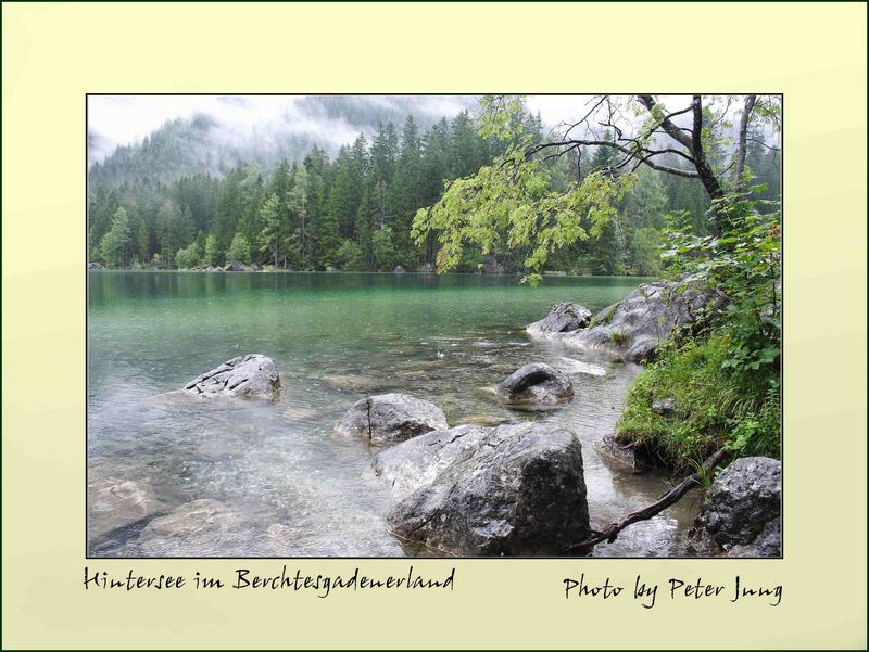 Hintersee im Augst bei Regen