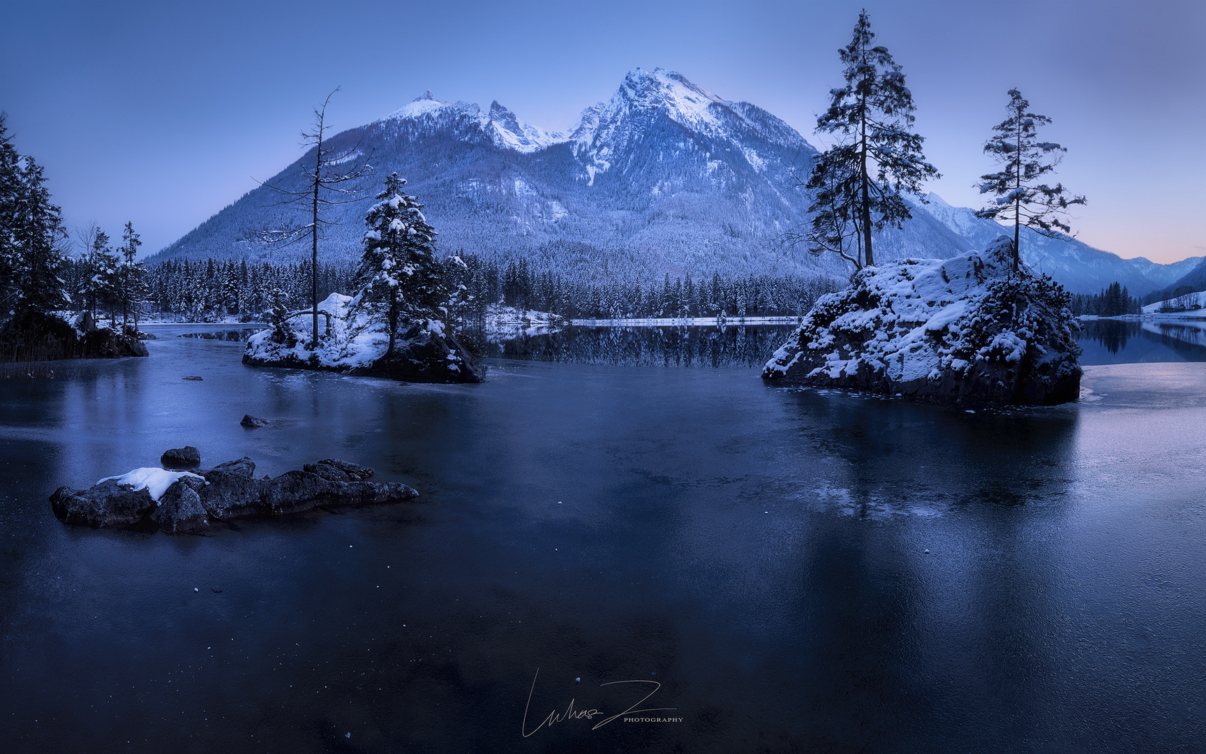 Hintersee Winterpanorama