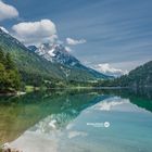 Hintersteiner See in Österreich mit Wasserspiegelung