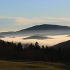 Hinterzarten ist im Morgennebel versunken