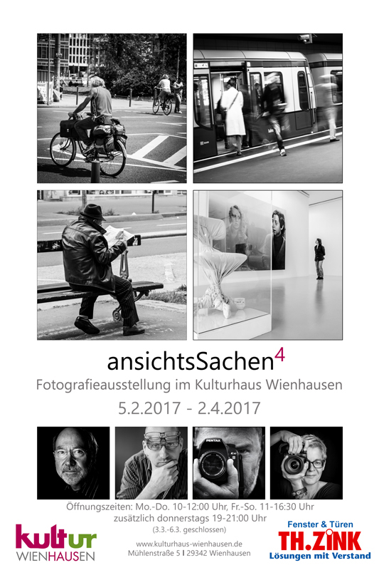 Hinweis auf Fotoausstellung 