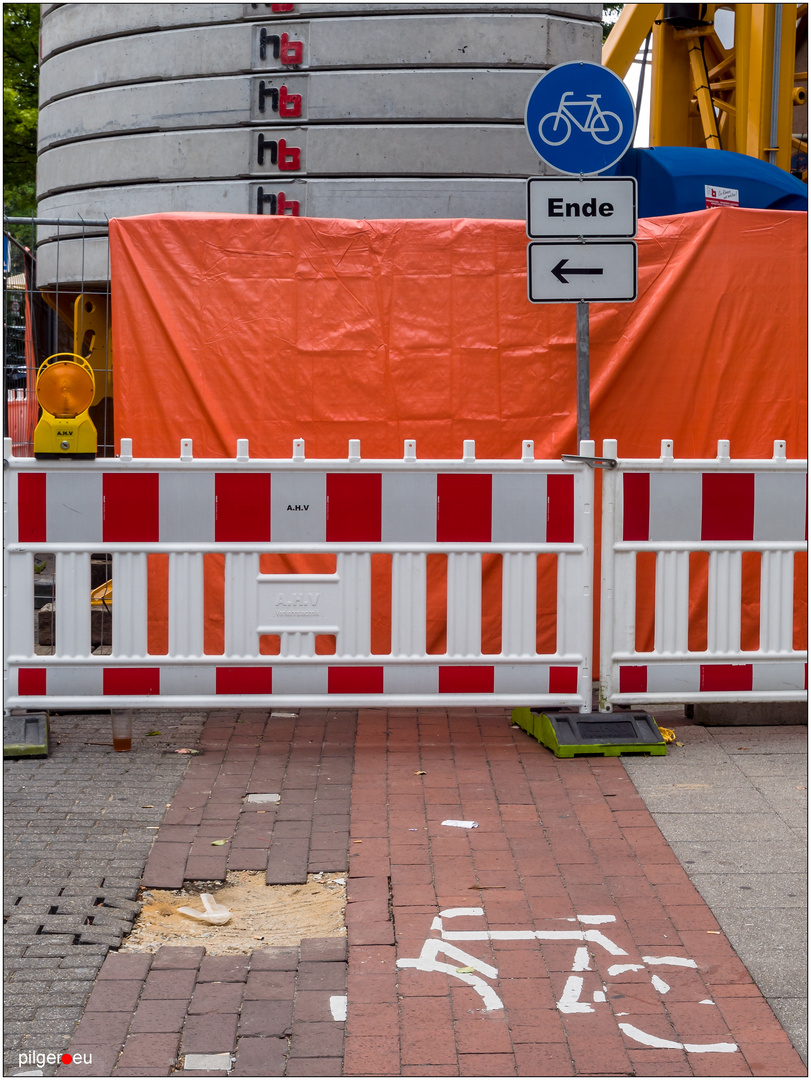 Hinweis für Radfahrer