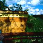 Hinweis Schild Creek Canyon-2