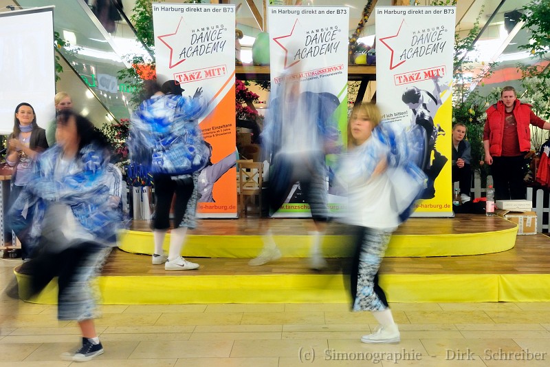 HipHop dancing performance at Phoenix Center Harburg, Hamburg Germany