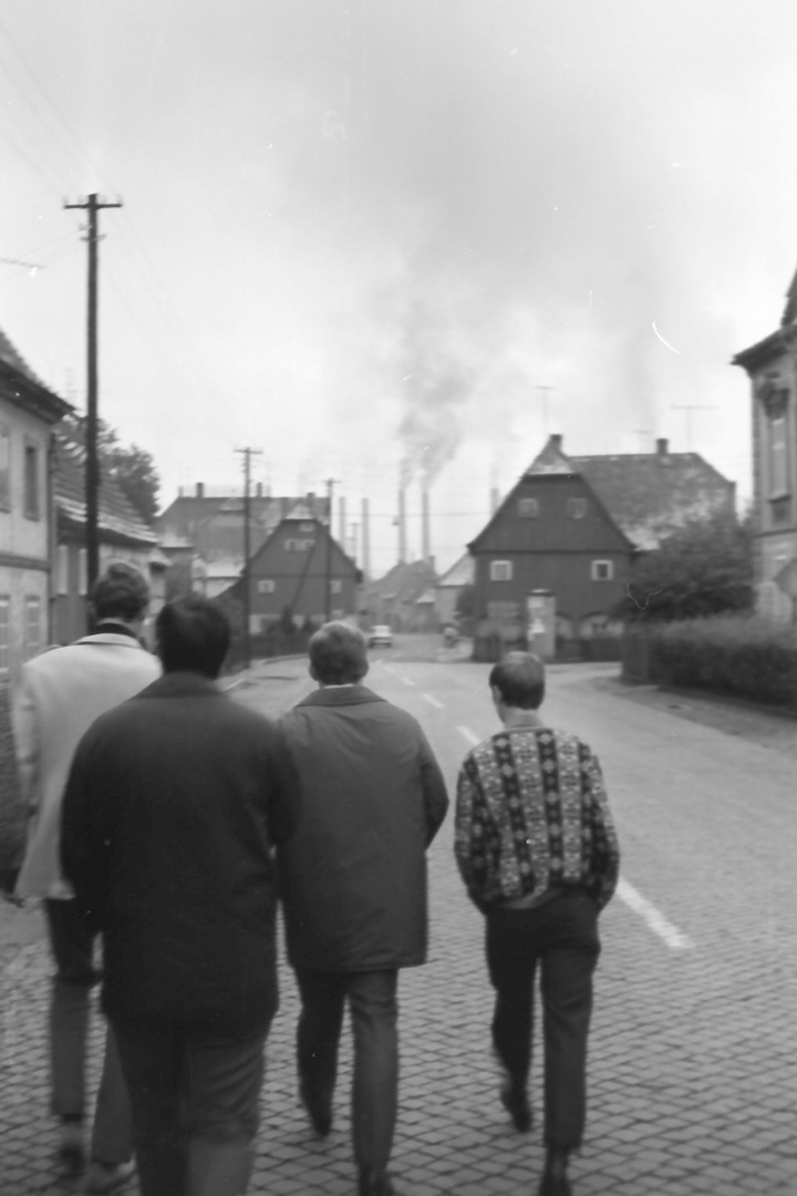 Hirschfelde (b. Zittau) 1969 - Der Weg ins Dorf