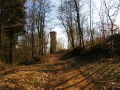 Hirschkopfturm zwei Tage vor dem Schnee 04.03.2010