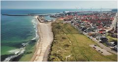 Hirtshals Blick auf den Hafen