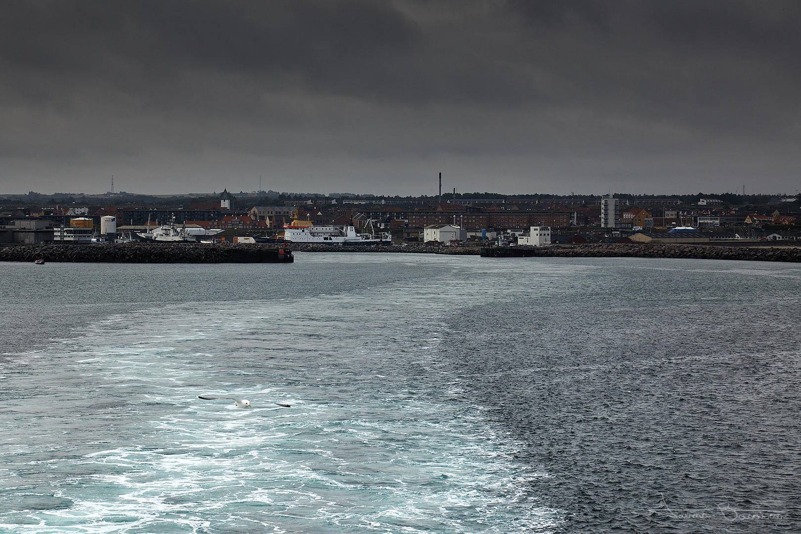 Hirtshals desde el ferry