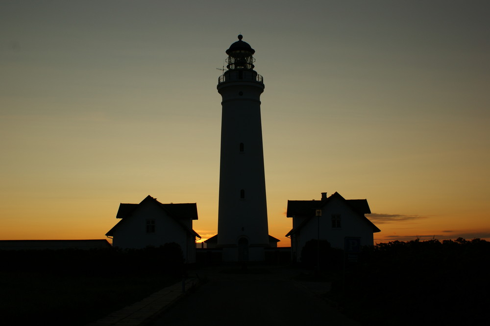 Hirtshals Fyr i aften