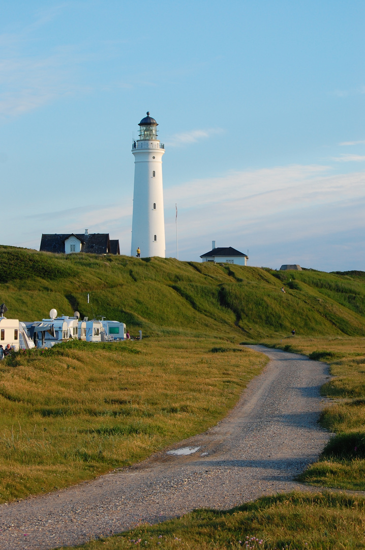 Hirtshals Fyr im Abendlicht