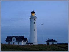 Hirtshals fyr in blue