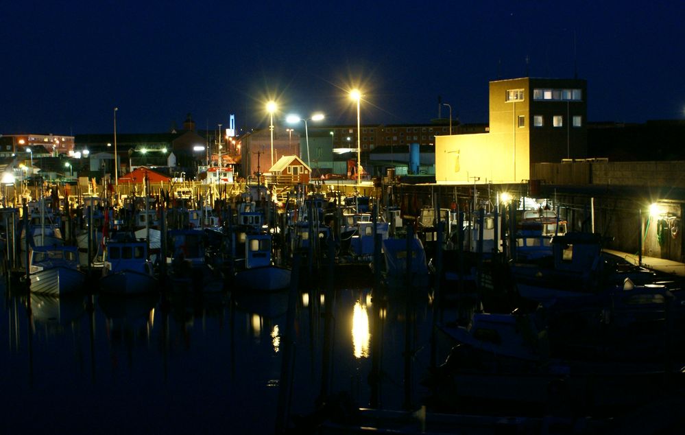 Hirtshals Havn am Abend