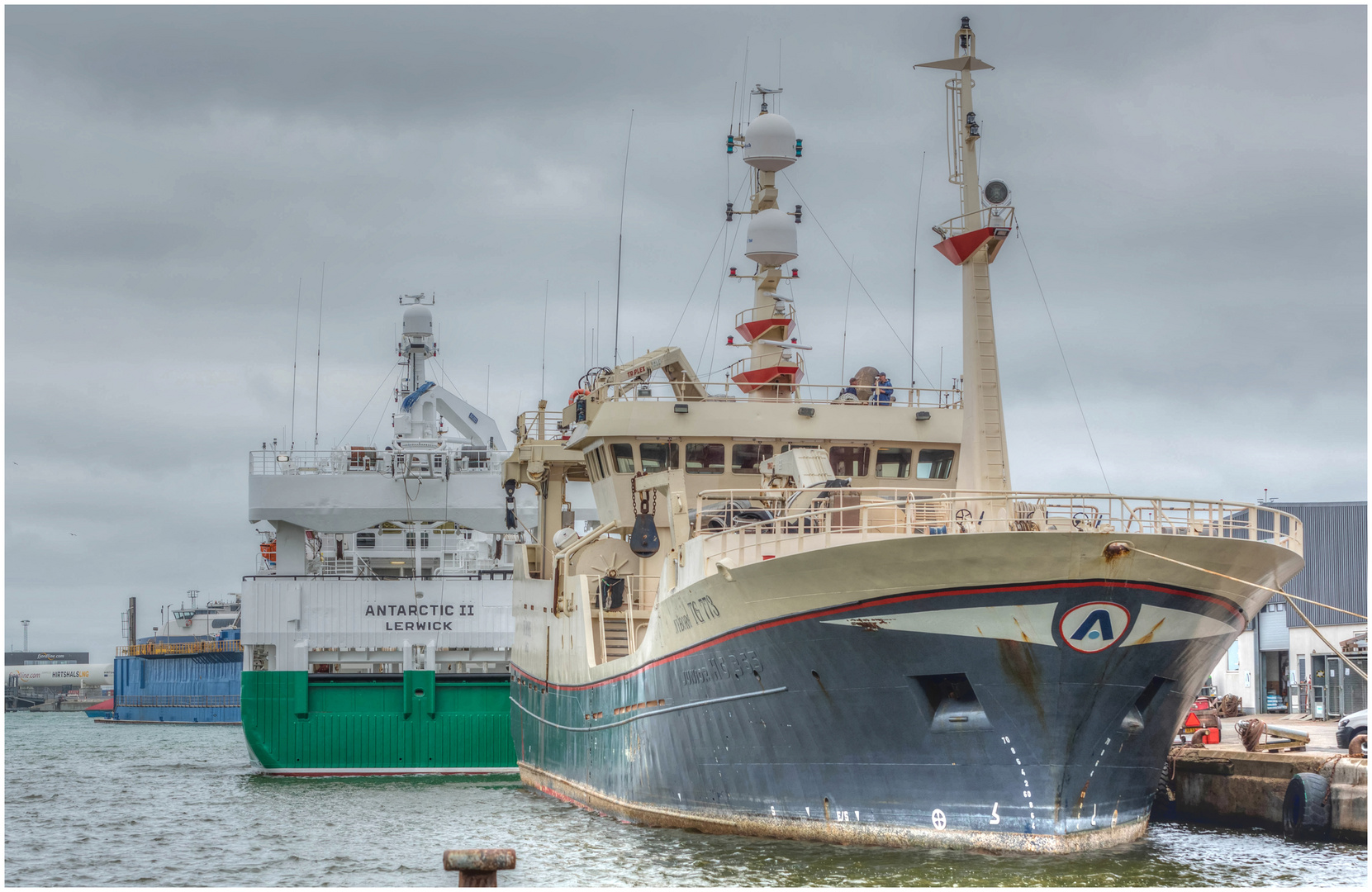 Hirtshals im Hafen