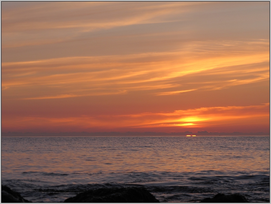 Hirtshals solnedgang am 05. August 2012