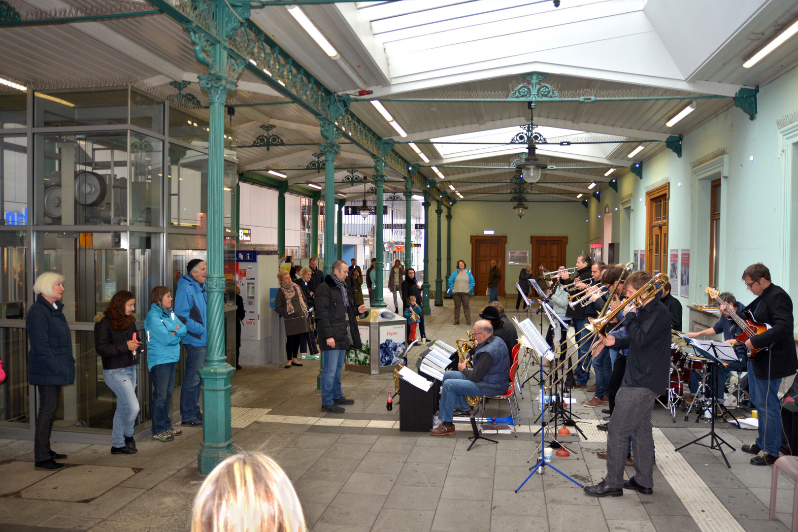 Histor. Bahnhofshalle München Pasing